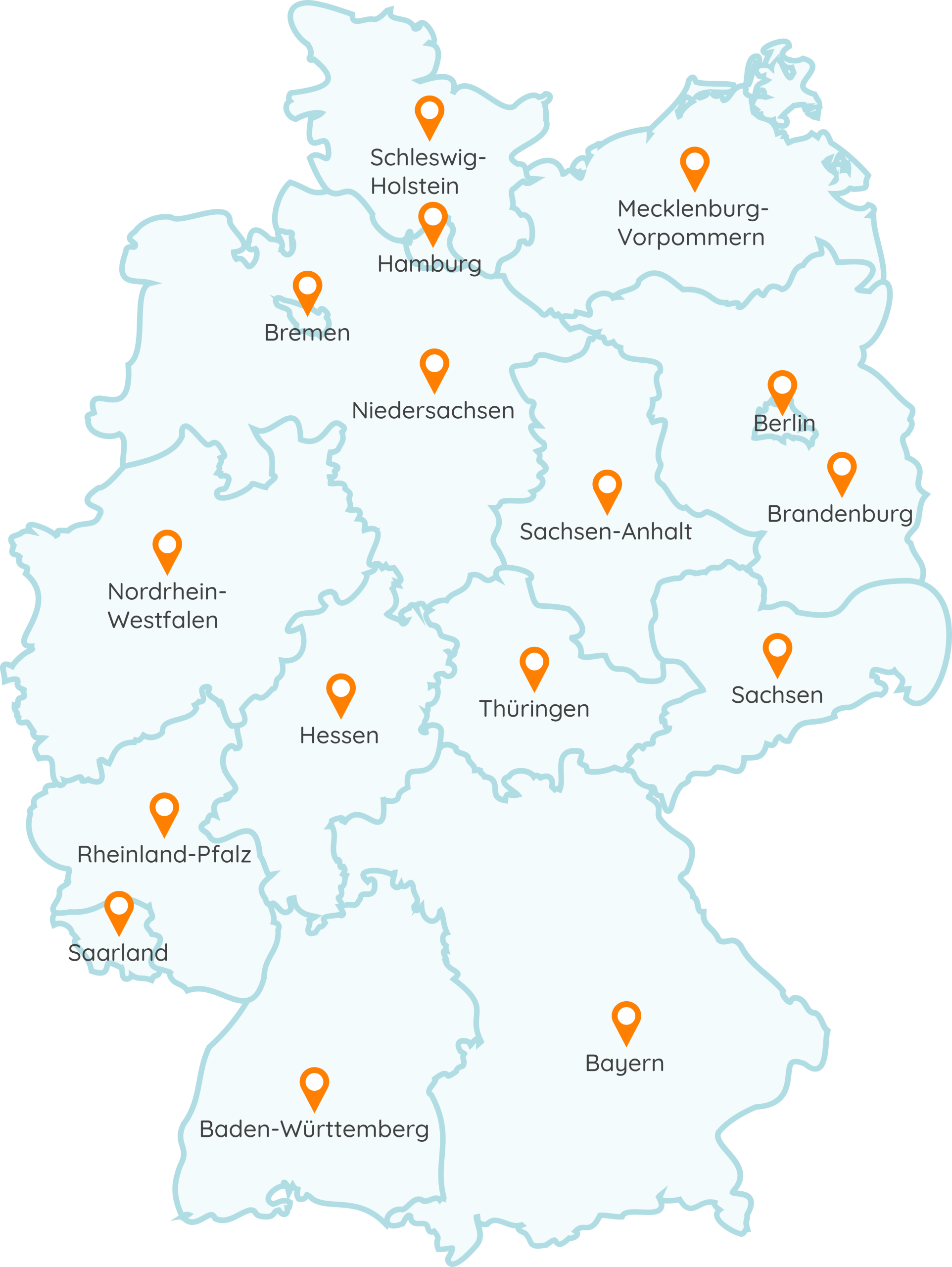 Karte Deutschland